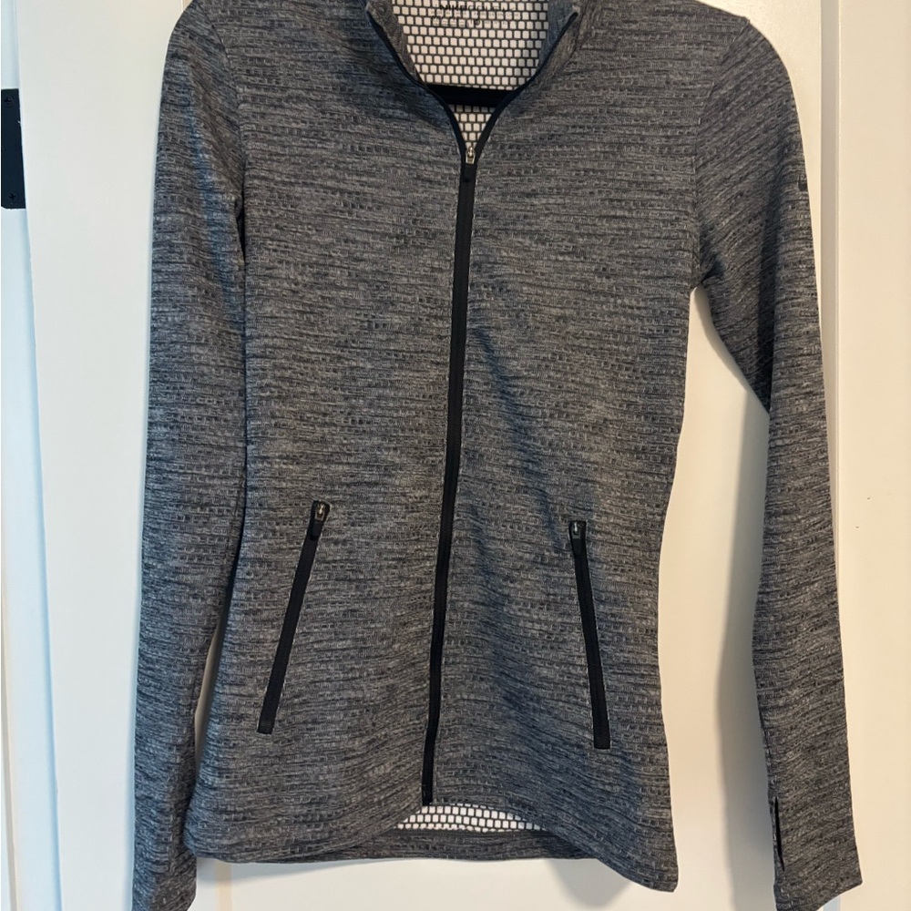 Nike Black and White Grid Performance Tee